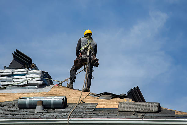 Professional Flat Roof Repair technician working in Hanscom AFB, MA